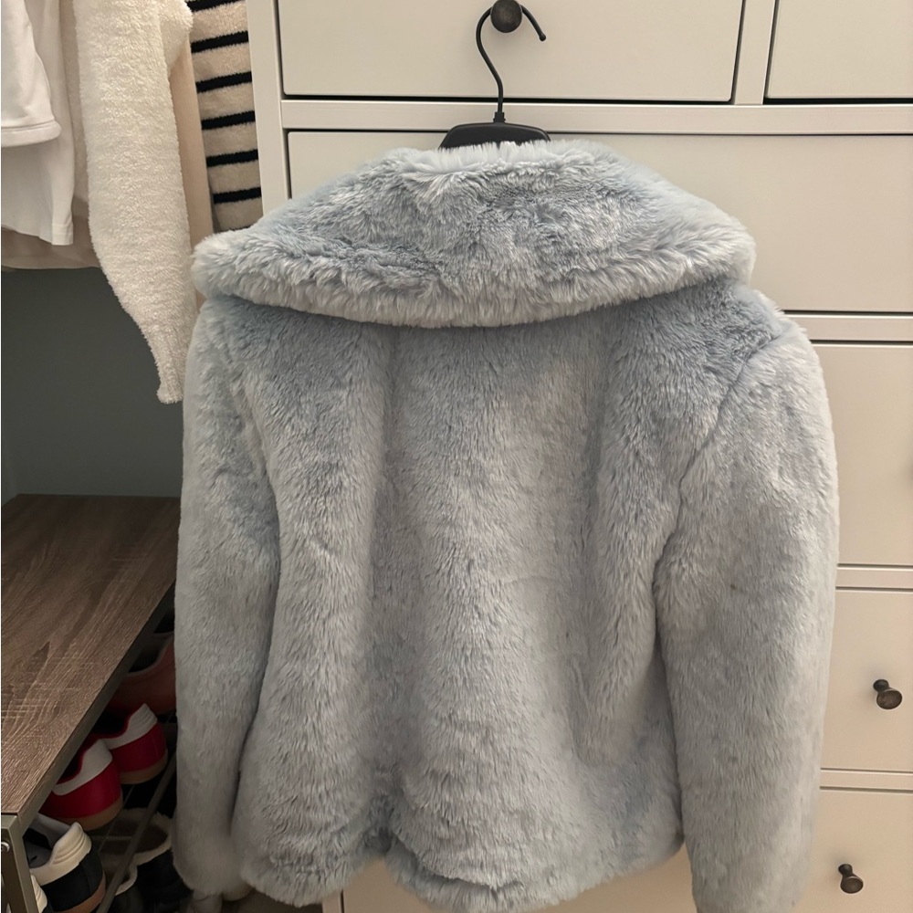 Aritzia Light Blue Teddy Jacket
